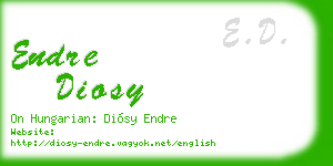 endre diosy business card