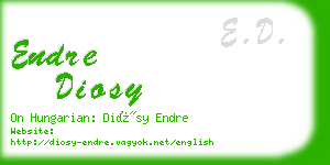 endre diosy business card